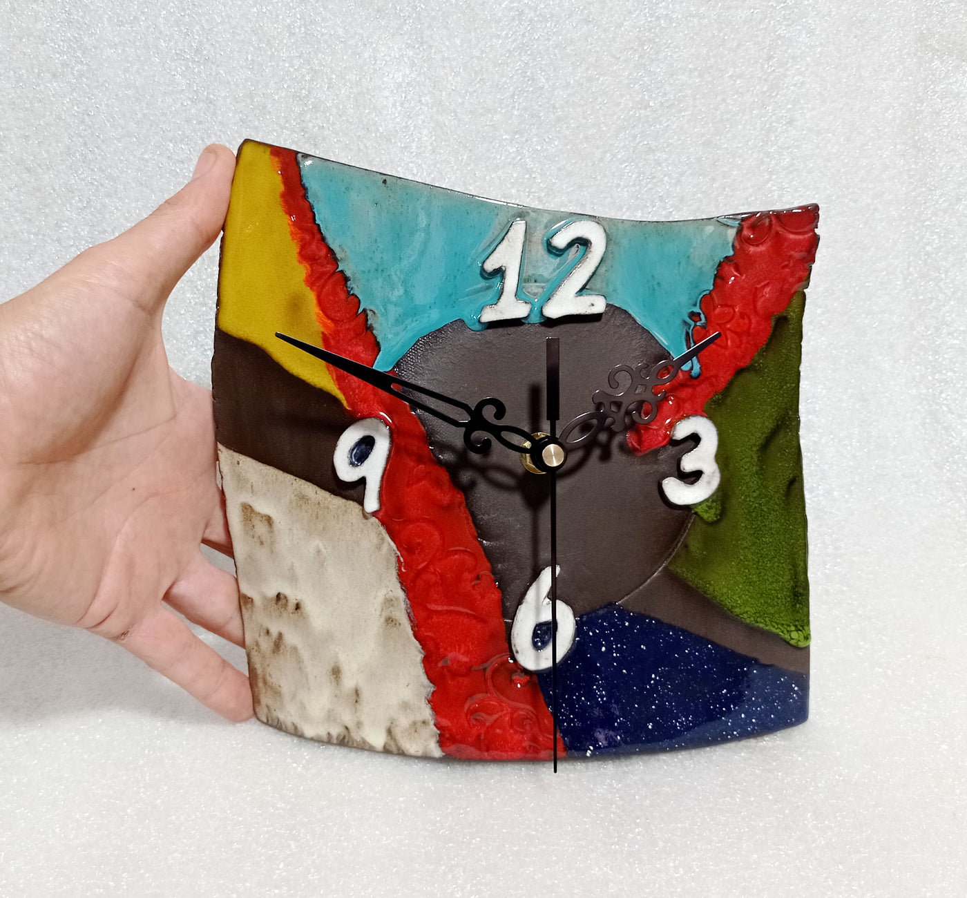 שעון שולחני, שעון קרמיקה צבעוני