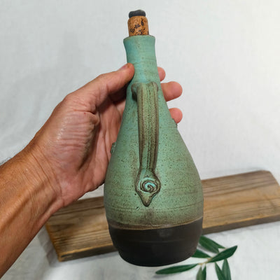 כלי לשמן זית, טורקיז מט 650 מ"ל