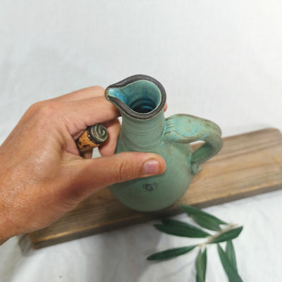 כלי לשמן זית, טורקיז מט 650 מ"ל