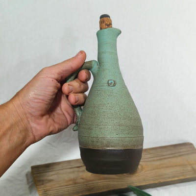 כלי לשמן זית, טורקיז מט 650 מ"ל