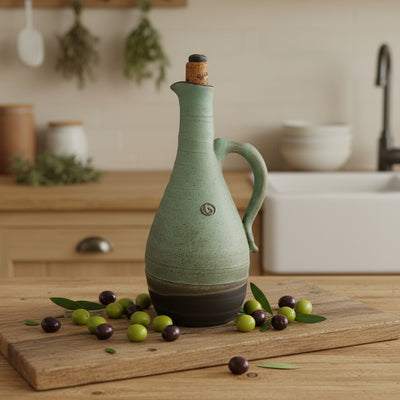 כלי לשמן זית, טורקיז מט 650 מ"ל