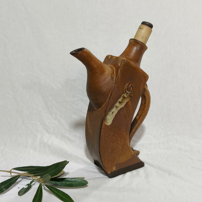 קומקומון נטוי לשמן זית בחום מט