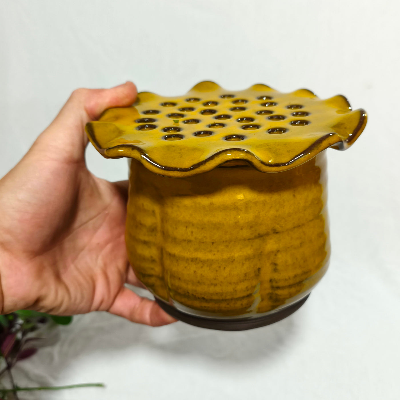 אגרטל מיוחד עם חורים לפרחים