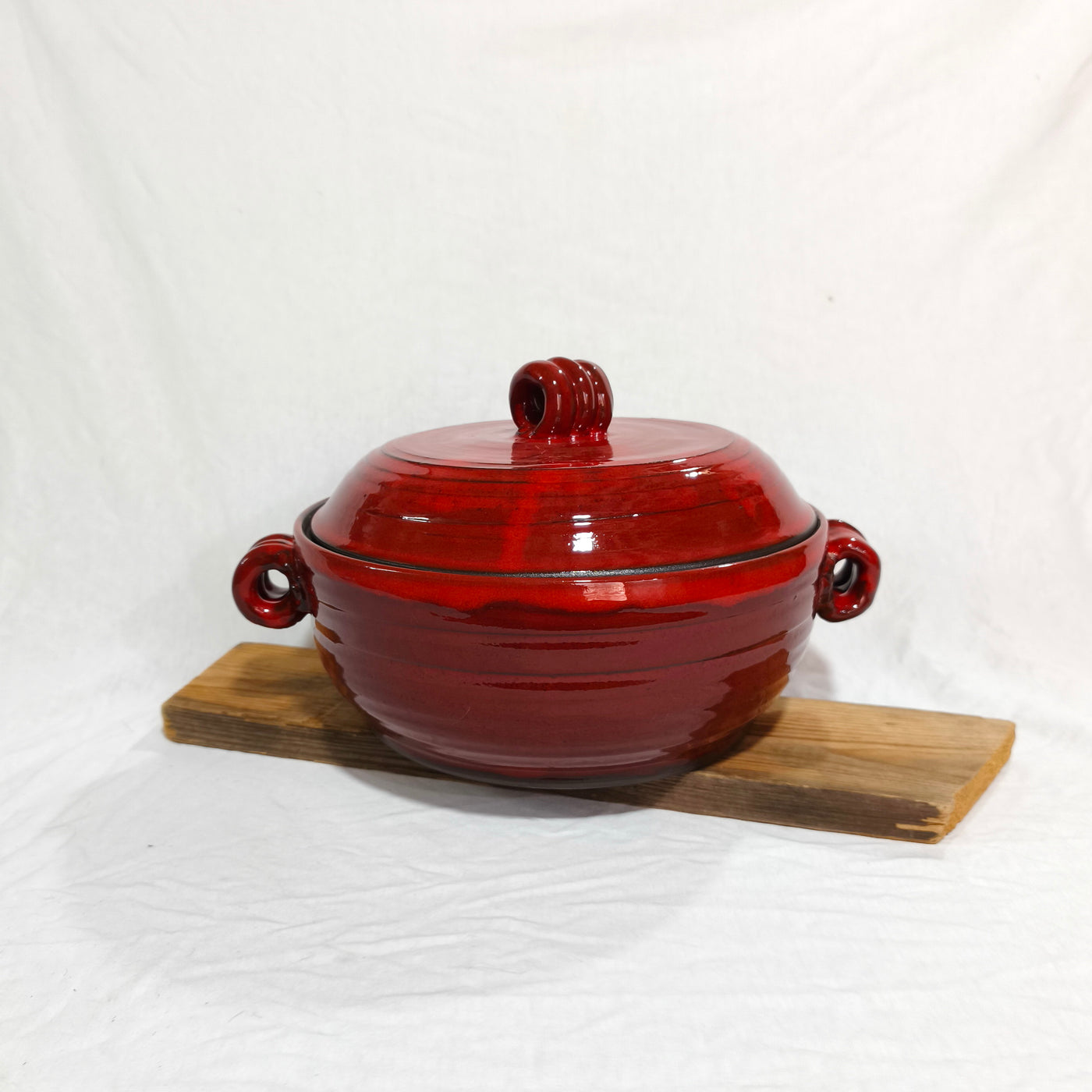 קדירה, סיר באדום,  2.5 ליטר, לבישול בתנור / מיקרוגל