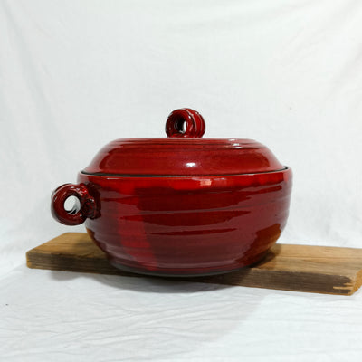 קדירה, סיר באדום,  2.5 ליטר, לבישול בתנור / מיקרוגל