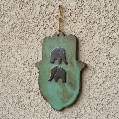 חמסה בטורקיז מעושן, עם פילים...