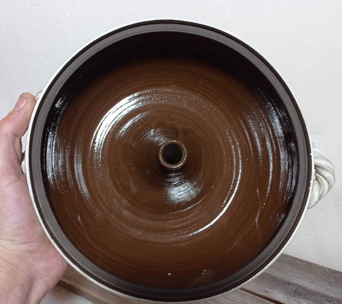 סיר קרמיקה לאידוי ירקות, קדירת אידוי, שמנת