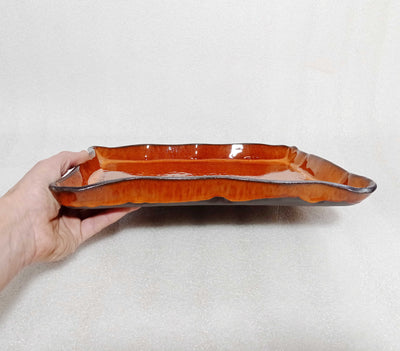מגש מלבני,23X33, בחרדל, כתום או כחול לבחירה