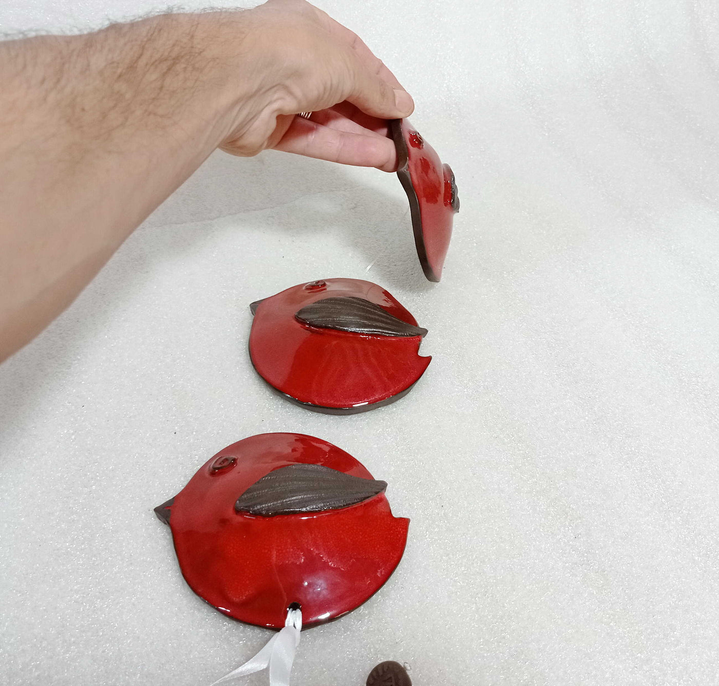מובייל ציפורים אדום