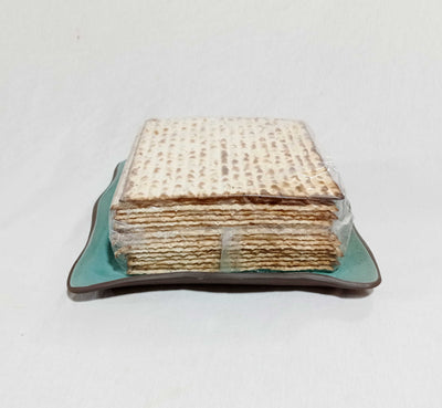 כלי למצות, מגש למצה, טורקיז חצי מט