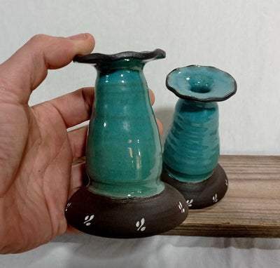 זוג פמוטים כחולים 11  ס"מ גובה