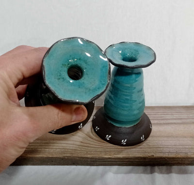 זוג פמוטים כחולים 11  ס"מ גובה