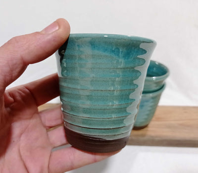 כוסות תה/ קפה, כוס קרמיקה - כחול /200 מ"ל