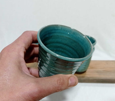 כוסות תה/ קפה, כוס קרמיקה - כחול /200 מ"ל