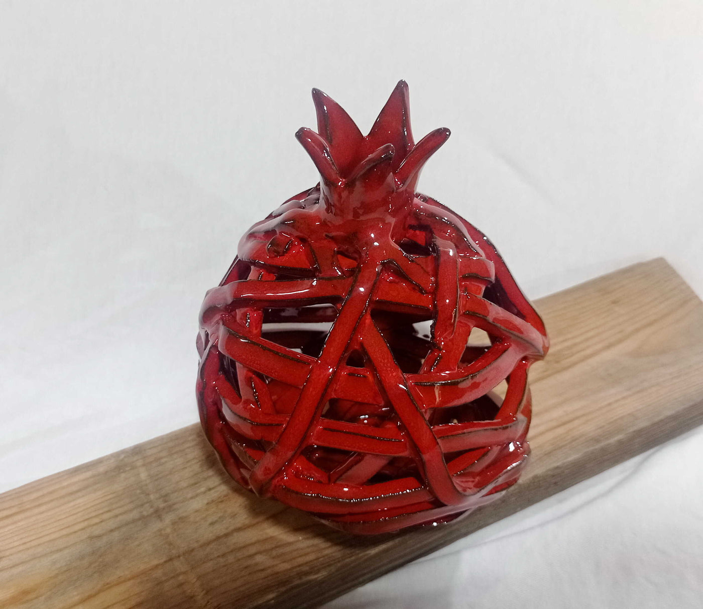 רימון קרמיקה חלול, רימון קלוע עשוי מרצועות