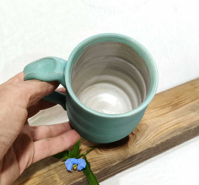 ספל גדול לקפה , 550 מ"ל בטורקיז מט