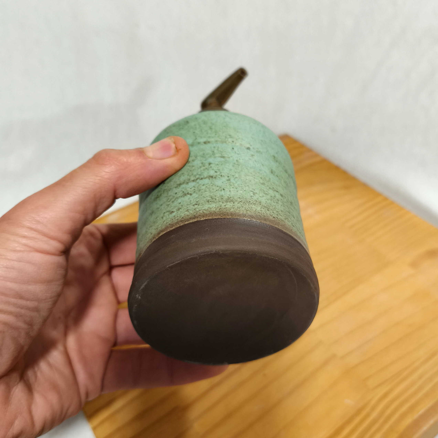 בקבוק לסבון נוזלי טורקיז אפרפר מט