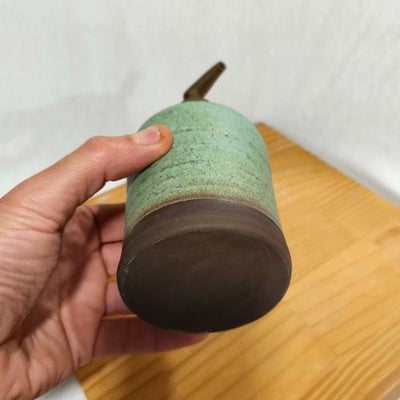 בקבוק לסבון נוזלי טורקיז אפרפר מט