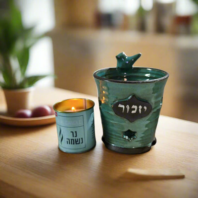 מעמד לנר נשמה , נר ליום זיכרון, כלי לנר נשמה