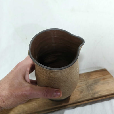 קראף  קרמיקה, קנקן מים בקרם חום מט 1  ליטר