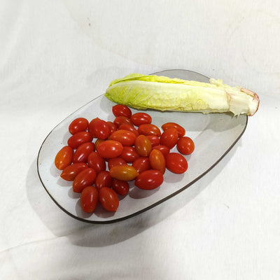 מגש אובלי על רגליים, שמנת