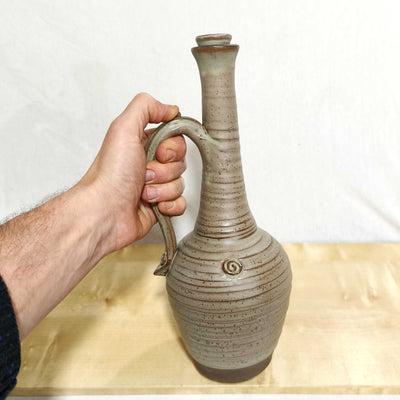 כלי לשמן זית גבוה, 1.25 ליטר, אפור ירקרק