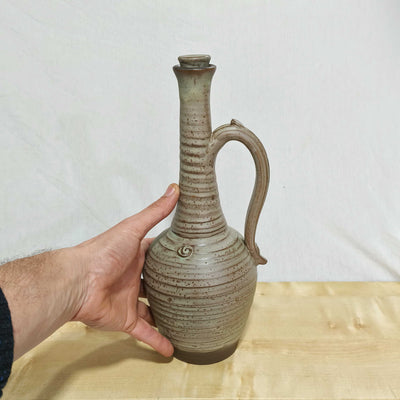 כלי לשמן זית גבוה, 1.25 ליטר, אפור ירקרק
