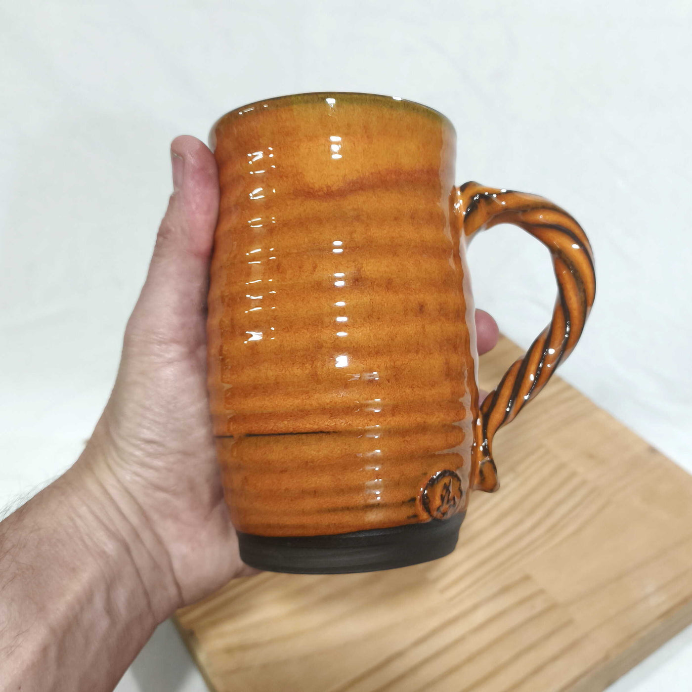 ספל כתום גדול, 700  מ"ל