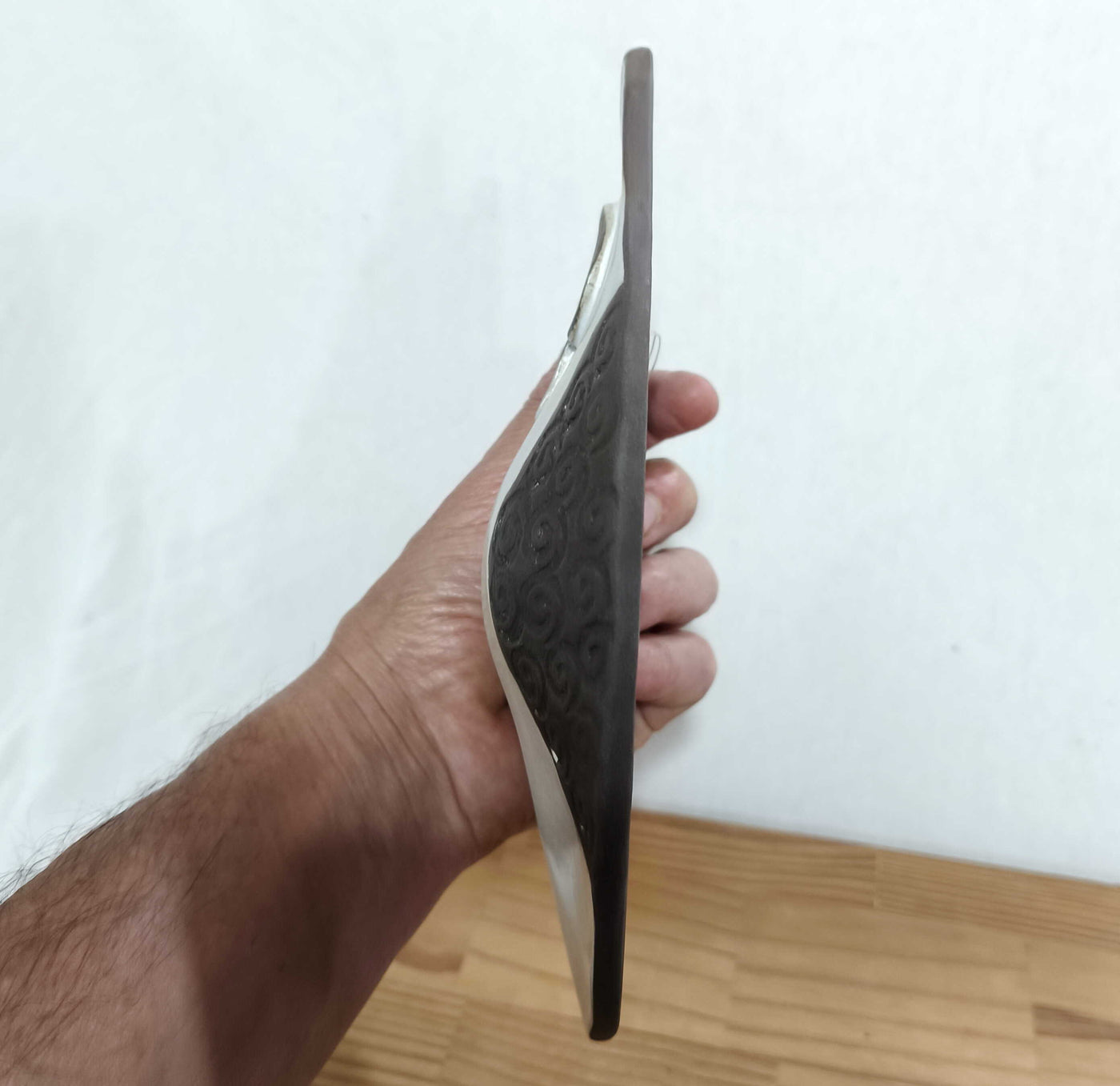 ינשוף קרמיקה לתליה, בגוון שמנת