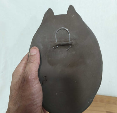 ינשוף קרמיקה לתליה, בגוון שמנת