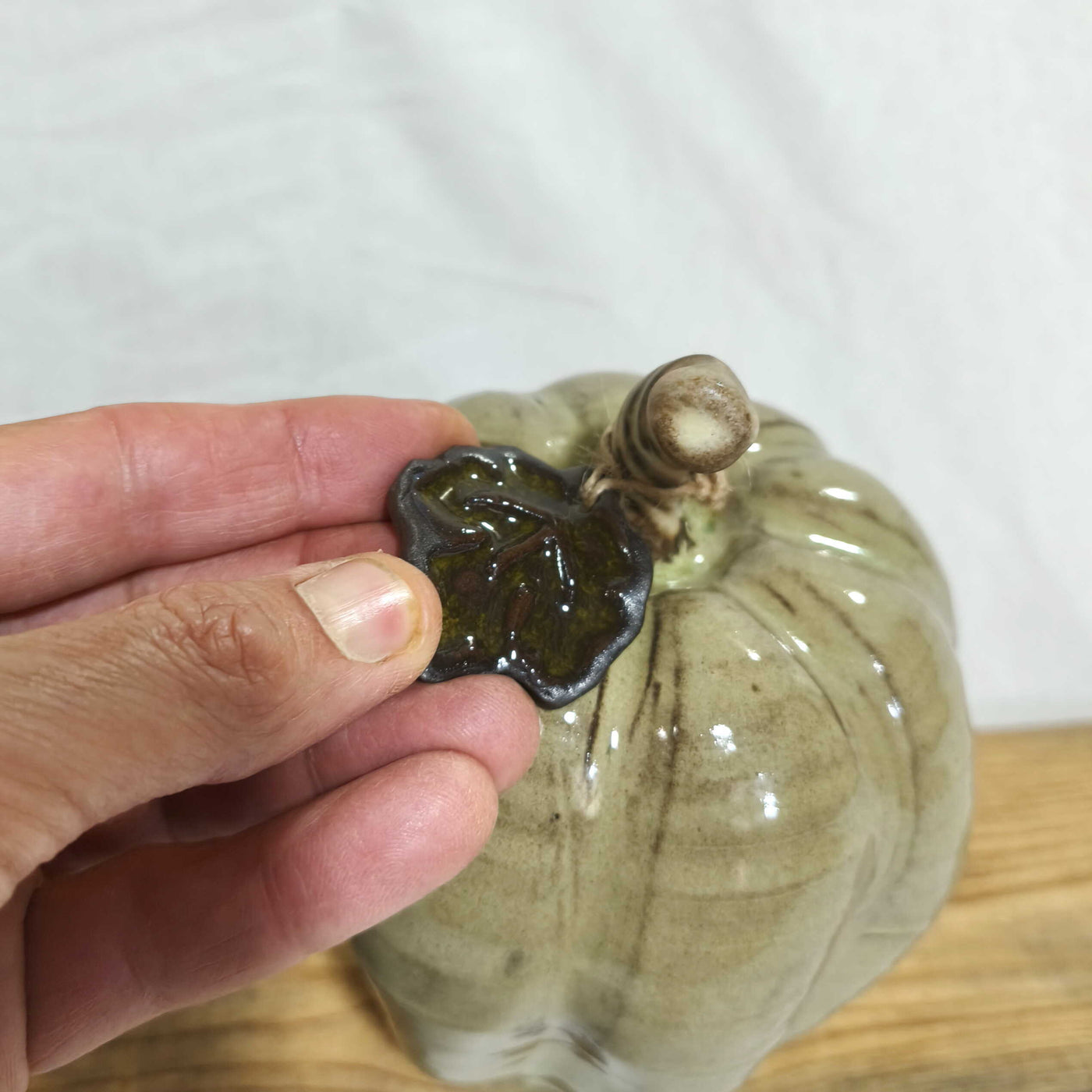 דלעת קרמיקה בירוק בהיר