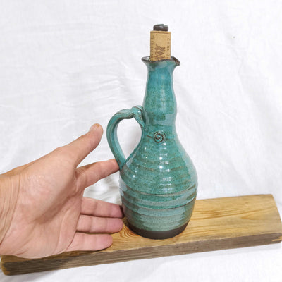 כלי לשמן זית כחול ירקרק 600 מ"ל