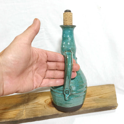 כלי לשמן זית כחול ירקרק 600 מ"ל