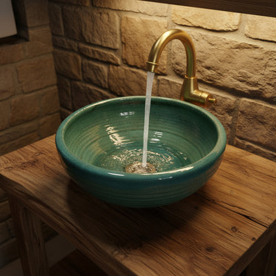 כיור עליון כחול 30 ס"מ