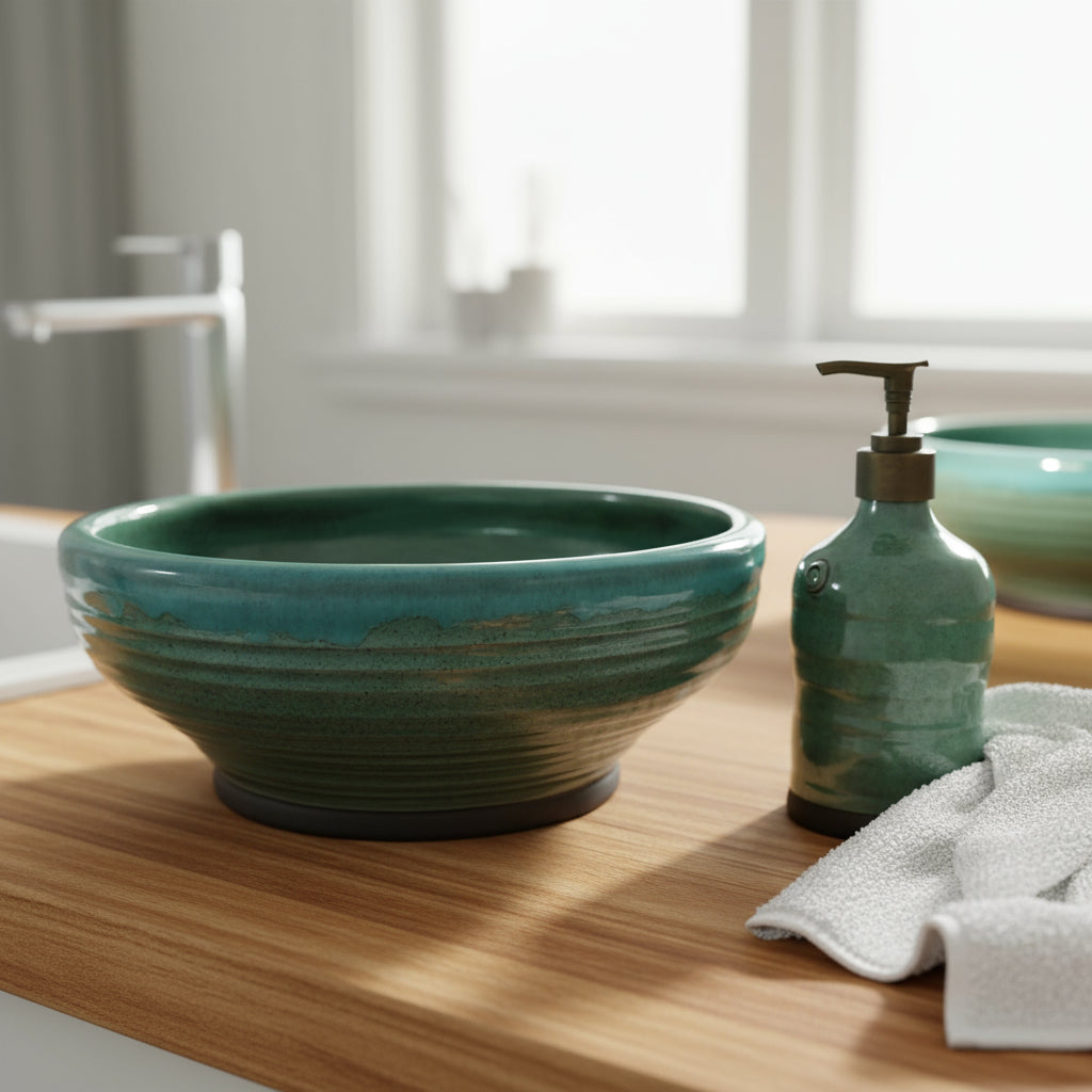 כיור עליון כחול 30 ס"מ