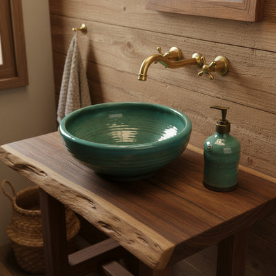 כיור עליון כחול 30 ס"מ