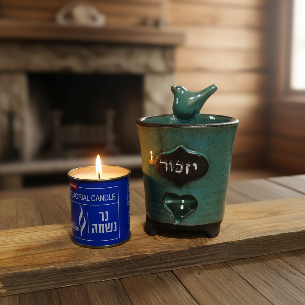 מעמד לנר נשמה , נר ליום זיכרון, כלי לנר נשמה
