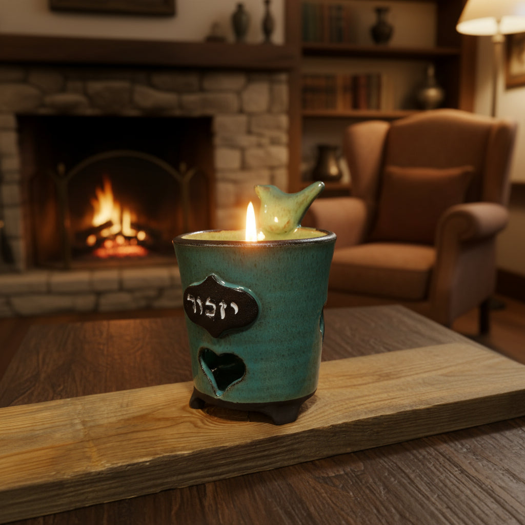 מעמד לנר נשמה , נר ליום זיכרון, כלי לנר נשמה