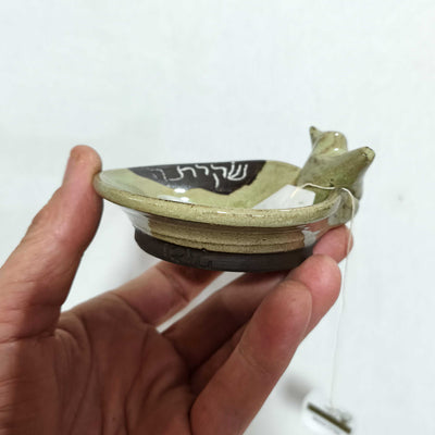 כלי לשקית תה, עם ציפור, במבחר צבעים