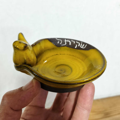 כלי לשקית תה, עם ציפור, במבחר צבעים