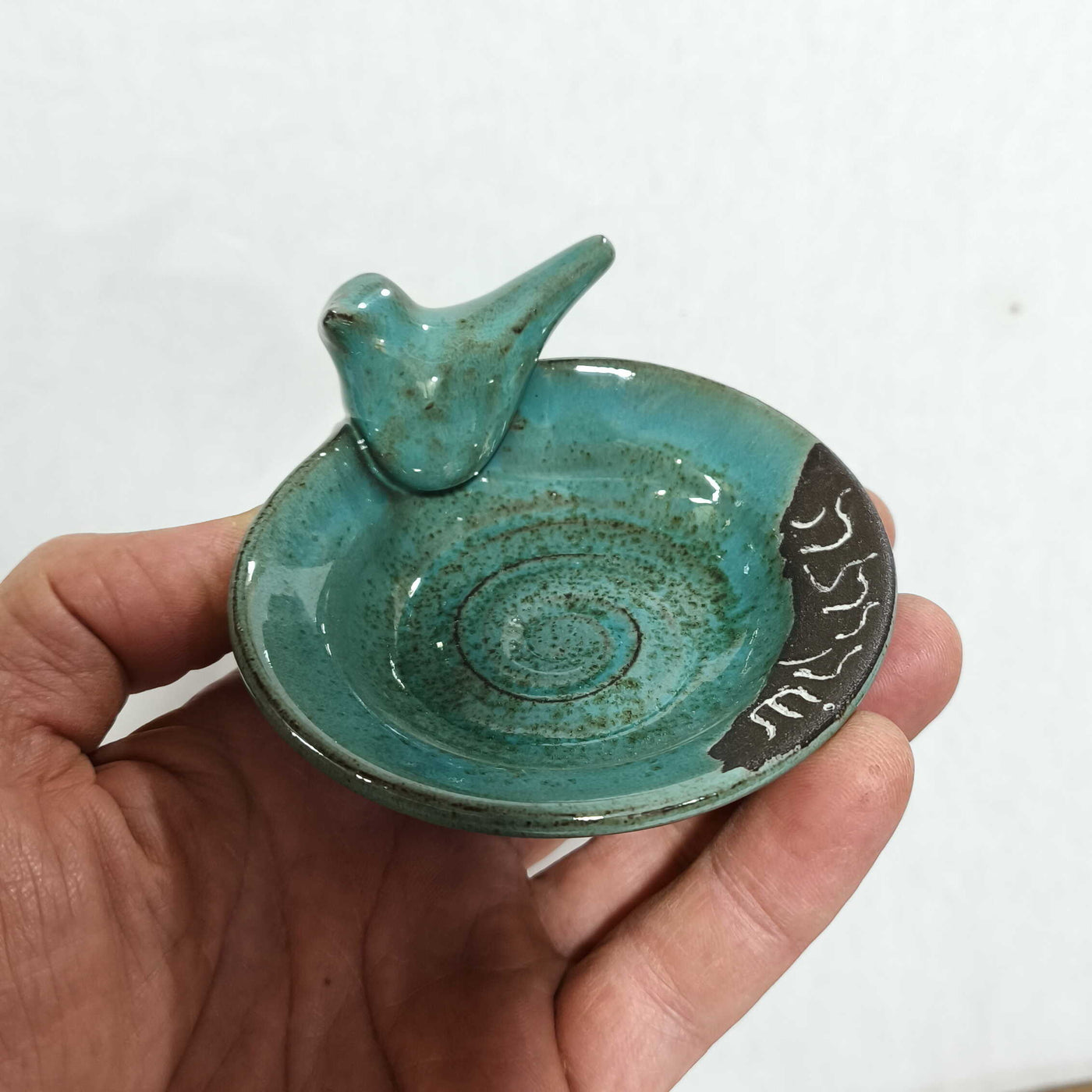 כלי לשקית תה, עם ציפור, במבחר צבעים