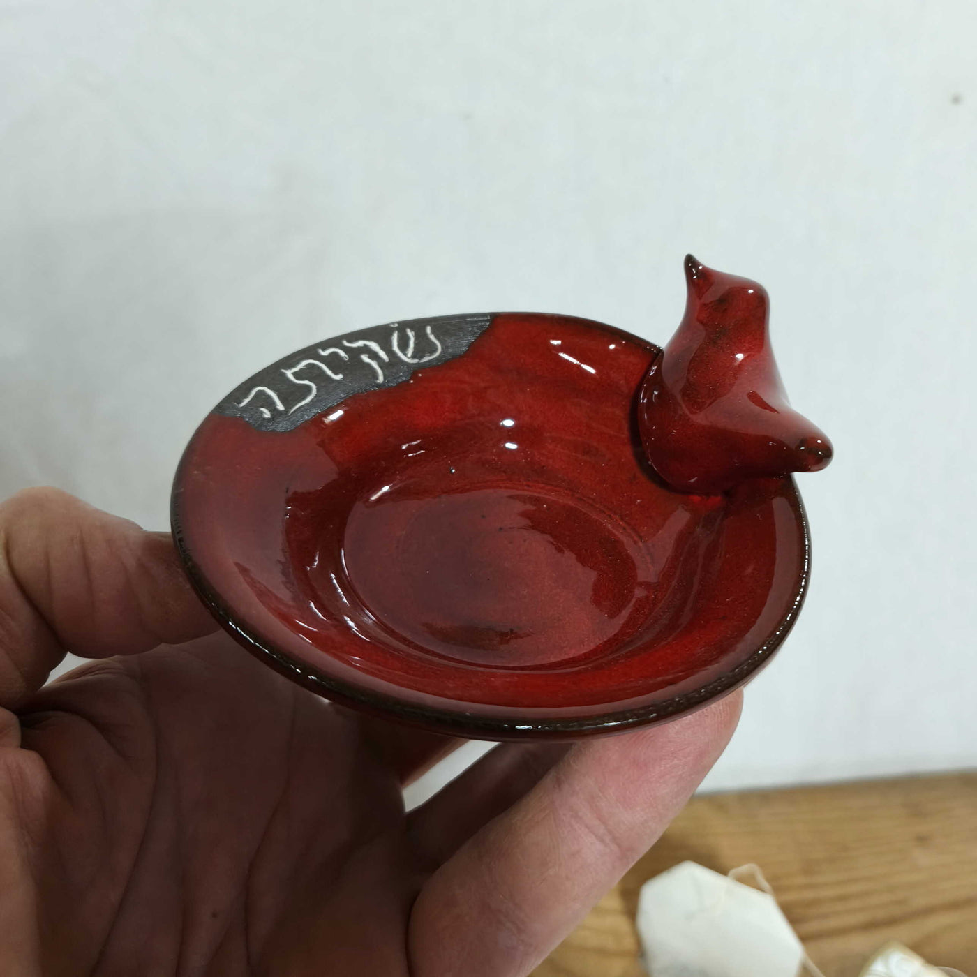 כלי לשקית תה, עם ציפור, במבחר צבעים