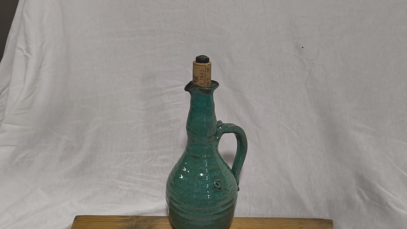 כלי לשמן זית כחול ירקרק 600 מ"ל