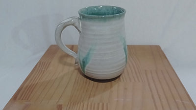 ספל שמנת גדול, 550 מל עם נגיעה בירוק