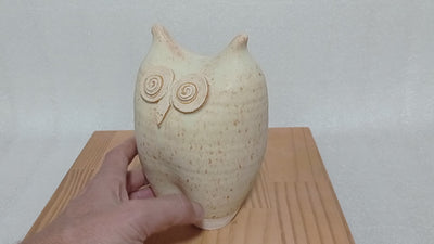 ינשוף קרמיקה שמן , קרם מט בהיר