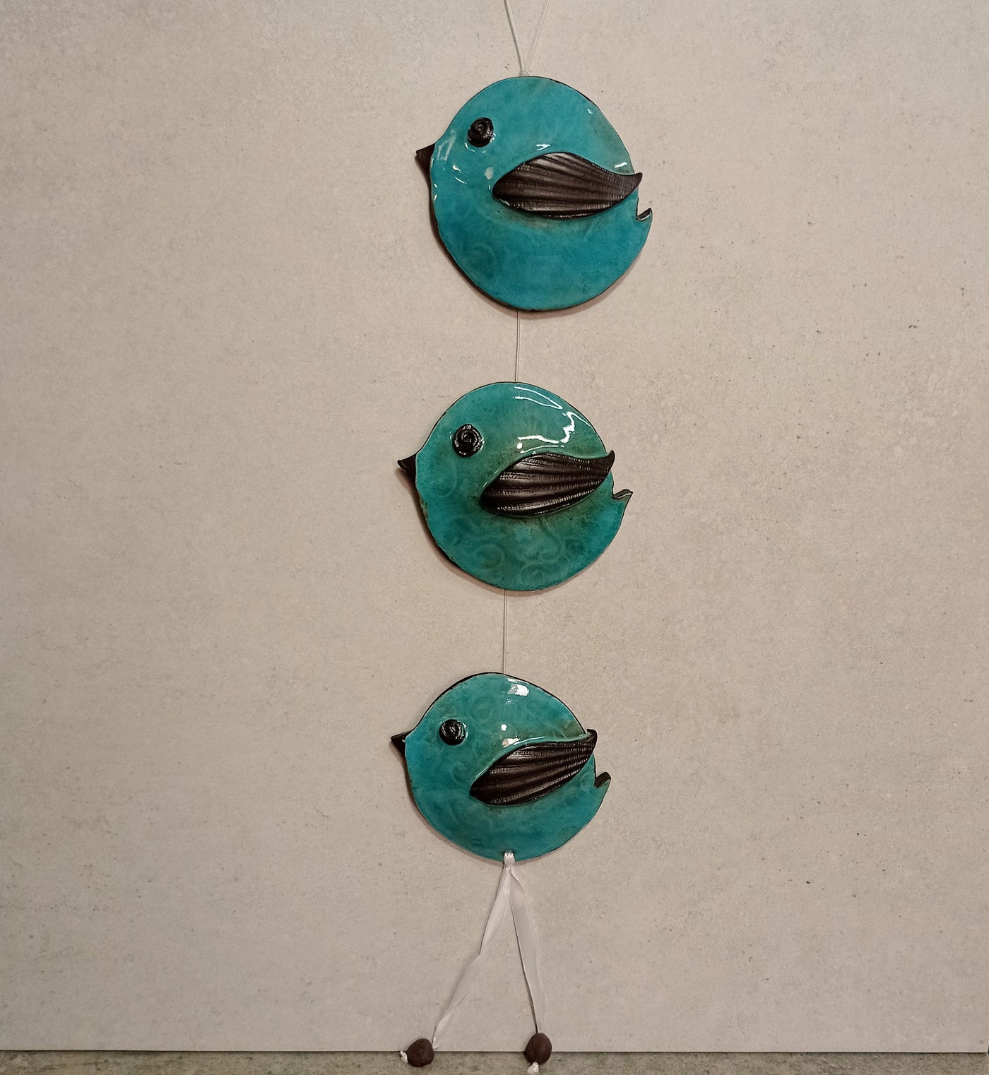 מובייל ציפורים כחול