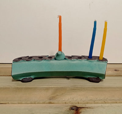 חנוכייה מעוצבת  מקרמיקה