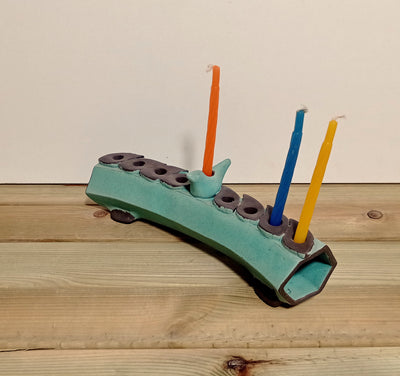 חנוכייה מעוצבת  מקרמיקה