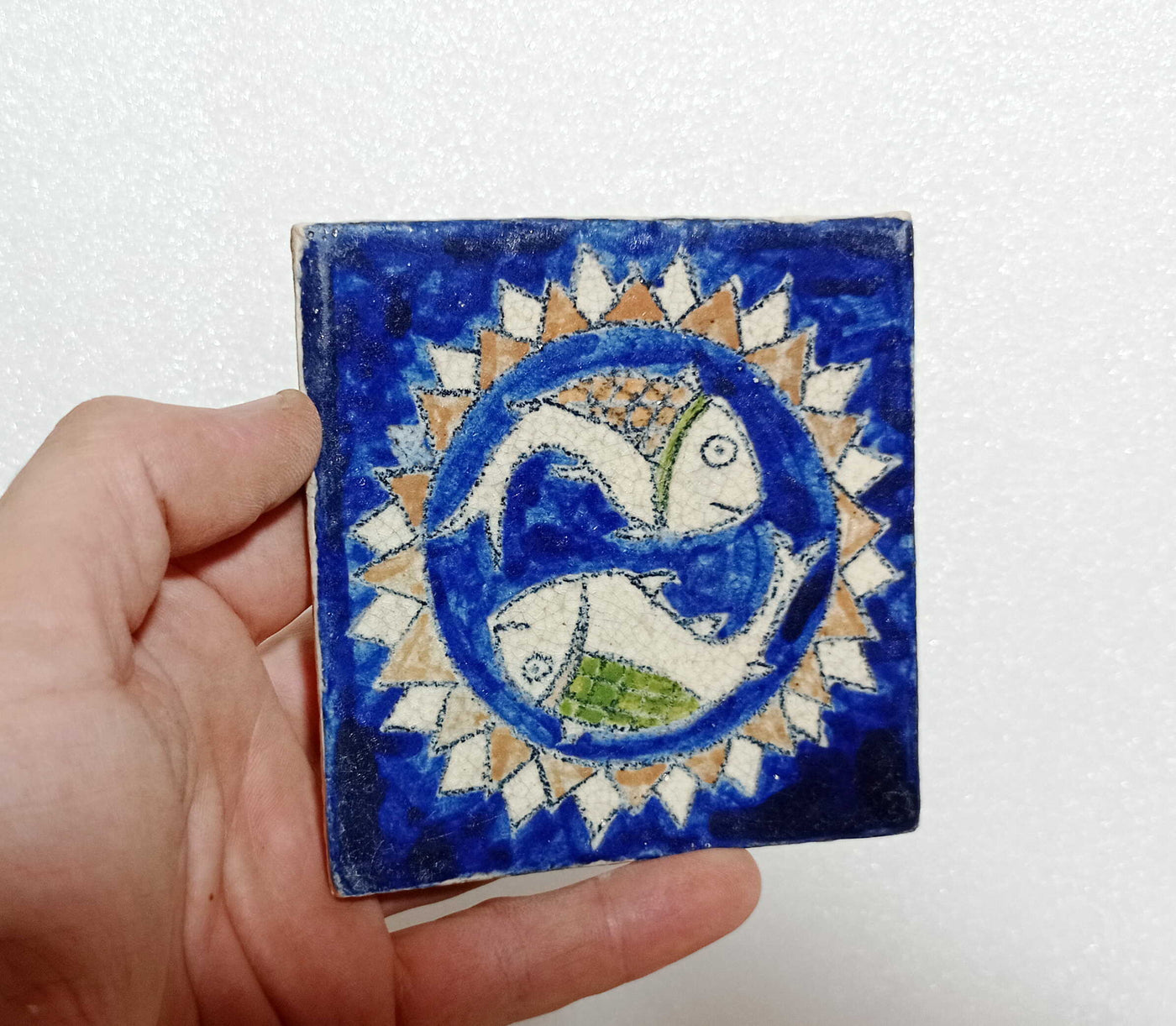 3 אריחים,10/10,  אריחי קרמיקה מצוירים, ארמני