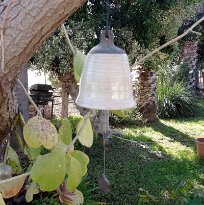 פעמון רוח  בצבע שמנת
